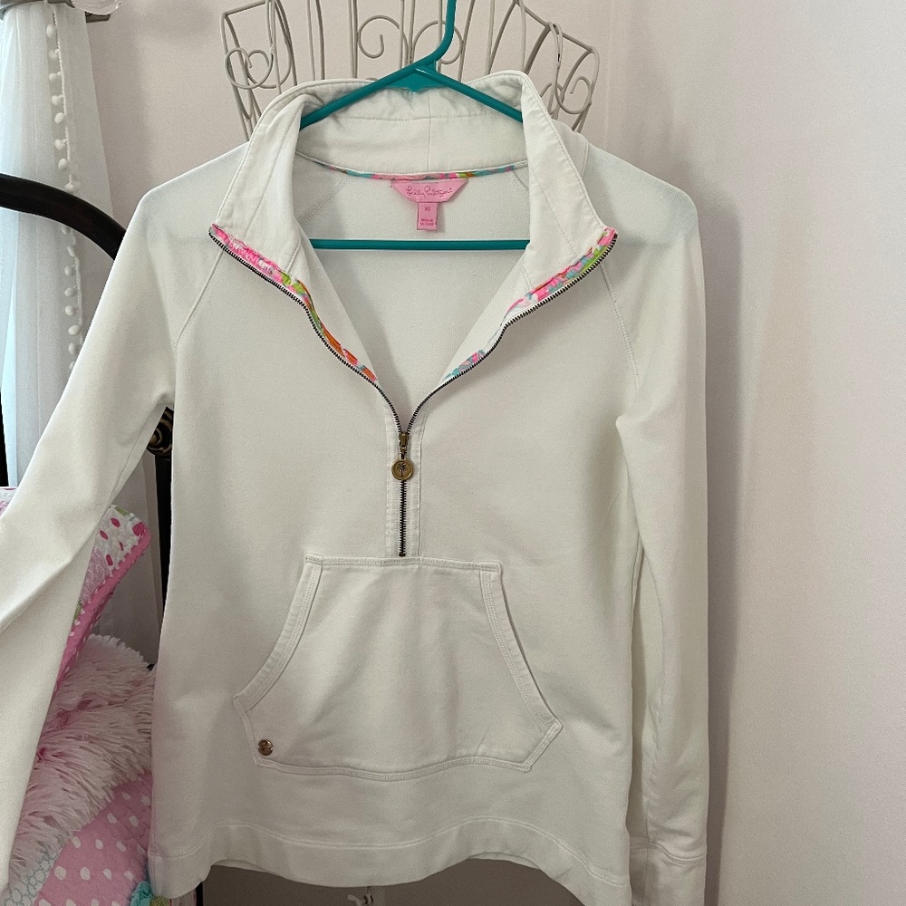 Lilly Pulitzer Resort White Skipper Popover xs